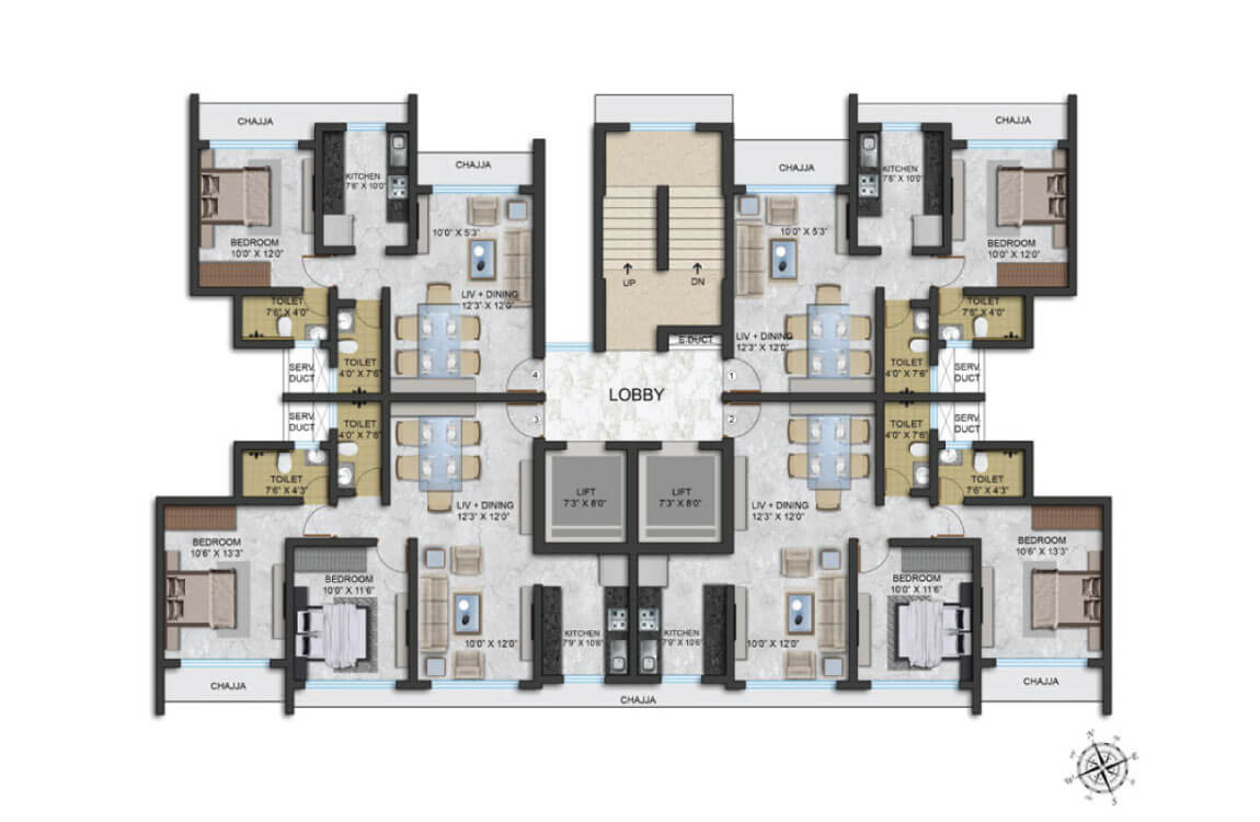 Camellia Wing Floor Plan.